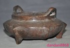 6 4  Collect China Bronze Ancient Dynasty Incense Burner Censer Statue