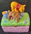 Vintage Disney Winnie The Pooh Porcelain Trinket Box Where s My Honey