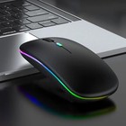 2 4ghz Wireless Optical Mouse Usb Rechargeable Rgb Cordless Mice For Pc Laptop