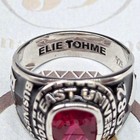 High School Class Ring For Men University College Gift  Customized Name And Logo