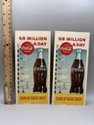 2 Vintage Coca Cola 1957 Ink Blotter Papers