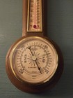 Vintage Springfield Banjo Style Weatherstation  Humidity  Temp  Barometer