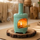 Light Green Palo Santo Burner Holder-mini Chiminea Smudging Bowl