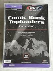 Bcw Comic Book Toploaders  2  Silver-age Size  W  Black Back -  Free Shipping 