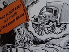 B F Goodrich Truck Tires 1940s Ad Ink Blotter 9 25 Inches Long Unused S3