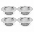 4-pack 4 5in Stainless Steel Sink Strainers Kitchen Drain Filters Rust Resistant