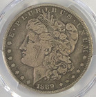 1889 Cc Morgan  pcgs Gold Shield Fine  Detail-graffiti     beautiful Patina hi Pt   