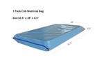 Crib Mattress Storage Bag With Zipper -4 Mil Plastic Waterproof Crib Mattress   