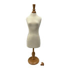 White Mini Jersey Female Dress Form Mannequin Torso Dress Jewelry Display Stand