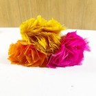 Vintage Feather Duster Lot Kitsch Mid Century Retro Pink Orange Yellow Prop