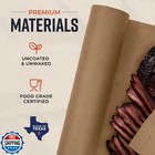 Brown Kraft Butcher Paper Roll - 18 Inch X 100 Feet - Usa Made - Food-grade P