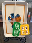 Sesame Street Halloween Set Of 4 Melamine Plates Cookie Monster Big Bird Elmo 