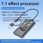 Usb Sound Card Audio Jack 3 5mm Cable Adapter Volume Adjustment