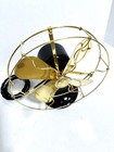 Antique Vintage Collectible Electric 1920s Ge 9 In Whiz Fan Brass Blade   Cage