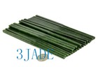 One Pair Of Natural Green Nephrite Jade Chopsticks   Gemstone Stone Sticks