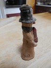 E r s  Primitive Christmas Snowman With Birdsnest Hat Eileen R  Smithson 