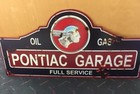 Pontiac Garage Full Service Oil Gas Steel Sign 23  X 11  Choose New Vintage