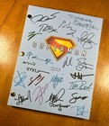 Superman 2025 Script Signed- Autograph Reprints- James Gunn  David Corenswet