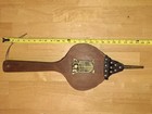 Vintage Fire Bellow Wood And Leather Fireplace Bellows Brass Coat Of Arms Decor