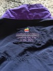 Vintage Apple Computers Rainbow Logo Colorblock Windbreaker Jacket Size Large 90