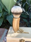 Ultra Rare Shaving Brush Wood Handle Hand Made In Italy One Of A Kind