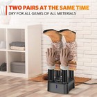 Boot Dryer  Silent Shoe Dryer   Warmer With Heat Blower  Timer  Detachable Racks