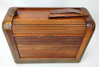 Antique Philco Vintage Suitcase Tube Retro Radio Model 46-350  read Description 