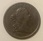 1804  Draped Bust   Spiked Chin   Half Cent     C-8   Vf  ef  Scarce