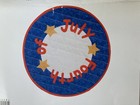 Spell It Out Mini Table Treat Quilt Kit Round 17  X17     Fourth Of July    B1