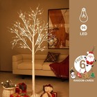 Lighted Birch Tree 6 Ft 96 Led For Christmas Holiday Party Decorations Home 6ft