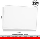 100 Pieces 5  X 7  White Cardstock  Heavyweight Cardstock Sheets Blank Invitatio