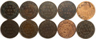 Lot Of 10 1800 s And Early 1900 s Mixed Dates Canada Large Cents 1c