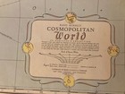 Vintage Large World Map Rand Mcnally Cosmopolitan Series 52  X 34   