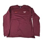 New Nike Virginia Tech Hokies On-field Team Issued Size Med Long Sleeve Pullover