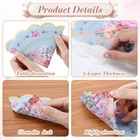 100 Pcs Floral Tea Party Napkins 3 Ply Disposable Vintage Flower Guest Napkins S