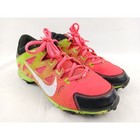 Nike Hyperdiamond Keystone Kids Cleats Soccer Softball Pink Green White Size 3y