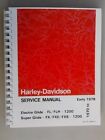 1970-1978 Harley Shovelhead Service Manual Electra Glide Super Glide Fl Flh Fxe