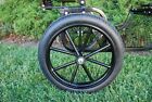 Easy Entry Small Mini Horse Cart Metal Floor W 45  Shafts W 16  Motorcycle Tires