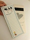 Vtg New Set 2 Pc Cow Bunny Rabbit Note Pads 9  Checkerboard Shopping Lists Flaw