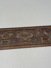 Antique Chinese Qing Dynasty Carved Wood Panel  scholar s Objects  Bogu 19  