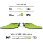 Superfeet Green Insoles  Professional-grade High Arch Orthotic Insert C d e f Tx