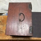 Japanese Vintage Wooden Zenibako Money Box Chest Of Drawers Showa Retro W  Lock