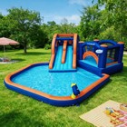Hapcap Inflatable Bounce House Water Slide For Kids big Splash Pool with Blower