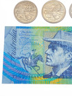 Australia Currency  10 Polymer Note 14 Coin Lot Rainbow Toned 2 Cent 1966-2005