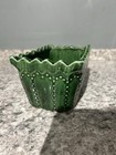 Vintage Cookson Pottery Green Glazed Ceramic Planter Made In Usa  cp-746 