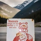 Vintage Hamm s Beer Sign Porcelain Minnesota Twins Mlb Piel s Pabst Eastside Jax