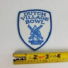Dutch Village Bowl Souvenir Vintage Patch White Blue