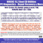 Hiren s Boot Cd 15 2 Bootable Cd Utility Toolkit For Pc Diagnostics Repair  more