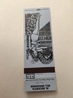 Matchbook Cover Matchcover Woman Standing  Collectors Al Beckwith Blue