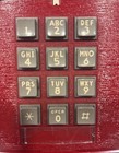 Vtg Cortelco Red Desk Top Push Button Phone Corded Telephone  Made In Usa